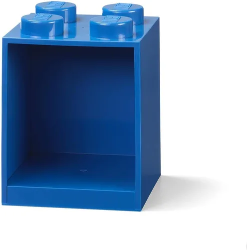 Vista 15 de LEGO Brick - Estantería apilable con 8 perillas, color negro Stackable Storage Box Wall-Mounted Design 8-Knob Brick Design Open Storage