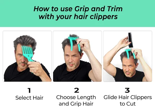 Vista 4 de La manera fácil de cortar el cabello propio y el de otros en casa Herramienta de corte de pelo de bricolaje para hombres Úsala con tus