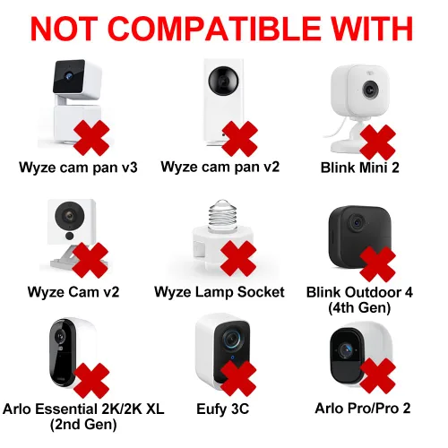 Vista 4 de JJMASEE - Cable de extensión micro USB de 10 pies para Wyze/Blink Cam, paquete de 2