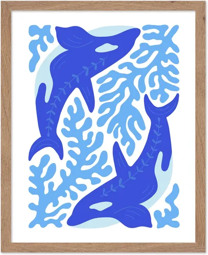 Vista 39 de Poster Master Fish Poster - Retro Aquatic Print - Marine Life Art - Groovy Fish Design - Abstract Artwork - Chic Boho Decor - Sea Design - Ocean or