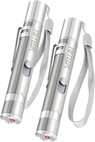 Vista 10 de TBTeek Juguete para gatos, luz verde única, modos 7 en 1, 5 patrones divertidos, carga USB, juguete interactivo para gatito perro ejercicio (1 pieza)