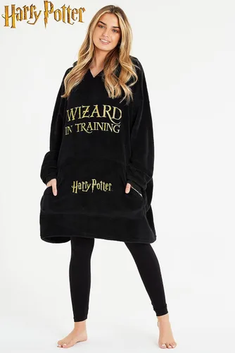 Vista 5 de Harry Potter Manta de gran tamaño con capucha para mujeres, hombres y adolescentes, manta de forro polar