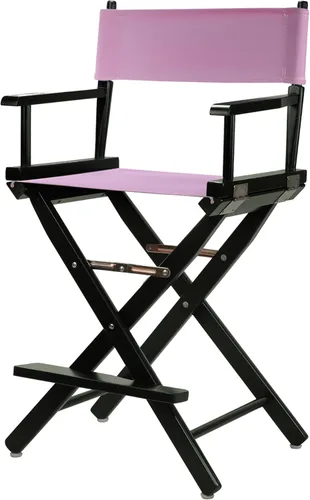 Vista 27 de Casual Home - Silla de director de 18 in, marco negro, lona negra, altura clásica