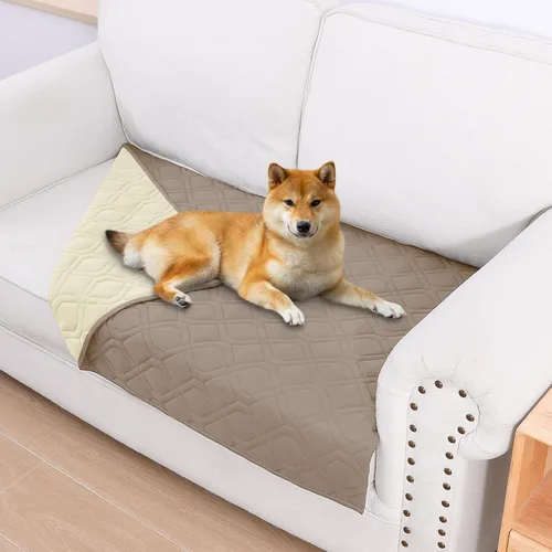 Vista 107 de Smiry Funda impermeable para cama de mascota, suave y lavable, para cama, sofá, reversible, perros pequeños, medianos, grandes, gatos, diseño