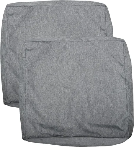 Vista 20 de Fundas de Cojines para Asientos de Patio, Fundas Deslizantes Lavables de Repuesto, Funda Impermeable para Cojín de Almohada de Silla de Muebles