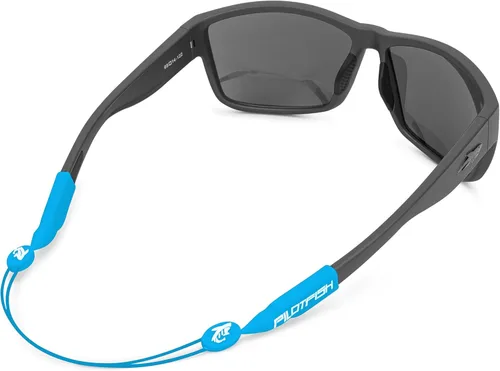 Vista 21 de Pilotfish - Correa ajustable sin cola para retenedor de lentes: para lentes de sol, lentes y gafas, Naranja (Blaze Orange), 14 pulgadas