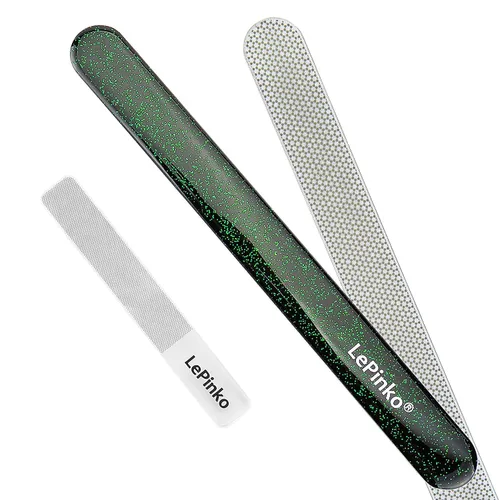 Vista 11 de Juego de 10 limas de uñas de doble cara de grano 100/180, limas de pulido de uñas lavables para uso en salón de belleza, herramienta profesional