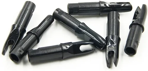 Vista 5 de SOPOGER 50 paquetes de flechas de arco con encoques - Insertos de flecha para flechas de carbono. Encoques de flecha de plástico de.244/6.20mm
