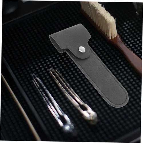Vista 6 de Didiseaon Funda protectora manual para afeitadora de viaje, resistente piel sintética, compacta y segura