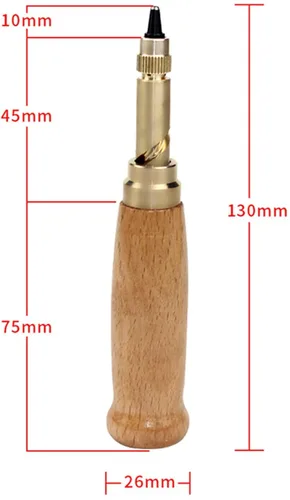 Vista 3 de Herramienta de cuero ajustable para taladro, perforadora de papel, perforadora de papel, perforadora de manualidades, perforadora de agujero