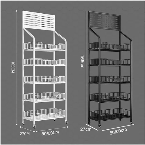 Vista 2 de Shelves Commercial Supermarket Shelf ,Retail Snack Rack Display Stand, Convenience Store/Pharmacy Floorstanding Display Stand For Snack Beverage