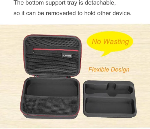 Vista 5 de RLSOCO Wahl USA - Funda rígida para recortadora de barba de acero inoxidable 2.0+/2.0+ de iones de litio para hombres; estuche de almacenamiento