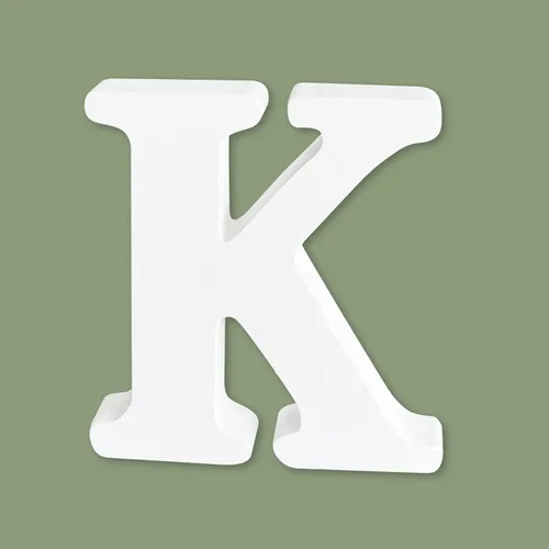 Vista 29 de Letras blancas de madera sin terminar de 4 pulgadas para manualidades, letras del alfabeto de madera para decoración de pared, letras de marquesina