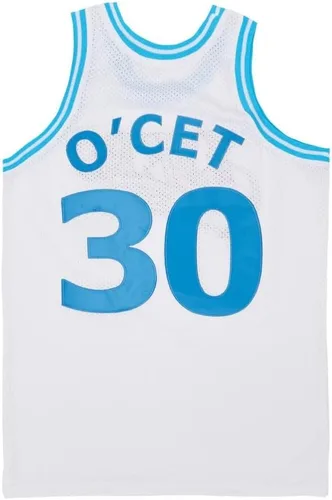 Vista 6 de PERC30 Camiseta de baloncesto de la película Perc O'Cet #30 para hombre con costuras S-XXXL