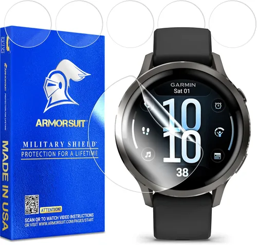 Vista 8 de ArmorSuit MilitaryShield - Protector de pantalla compatible con Fitbit Versa 2 (paquete de 6) de cobertura máxima, película transparente HD