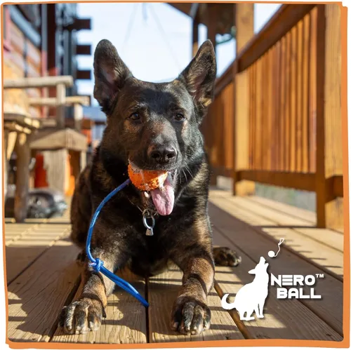 Vista 7 de The Nero Ball Classic TM - K-9 Bola en una cuerda Recompensa y ejercicio juguete - Policía K-9 - Schutzhund