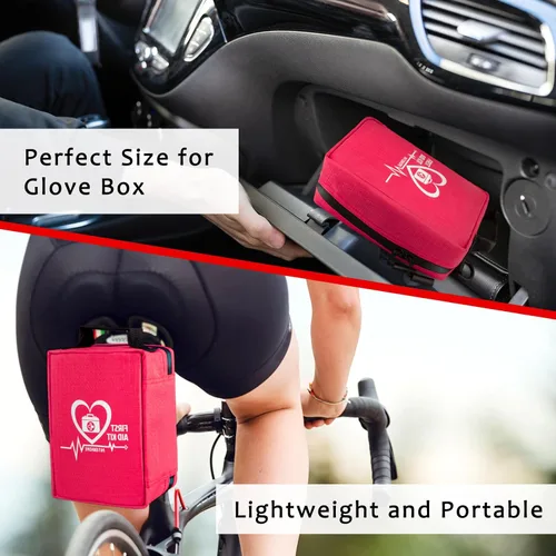 Vista 5 de Kit de primeros auxilios, botiquines de primeros auxilios para trauma con compartimentos etiquetados, sistema Molle, kits de emergencia