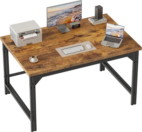 Vista 73 de Mericonia Escritorio para juegos de 52 pulgadas con cajones, escritorio reversible para computadora, color negro