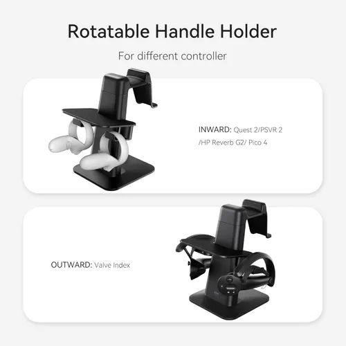 Vista 4 de KIWI design Accesorios de soporte para realidad virtual compatibles con Quest 2PSVR 2Índice de válvulaHP Reverb G2Pico 4Quest VR auriculares