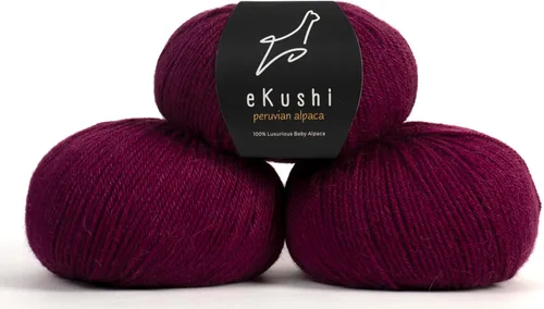 Vista 122 de 100% Hilo de Alpaca Baby para Tejer y Ganchillo - 1 Cono de Hilo Premium DK - Ligero, Hipoalergénico y Térmico Hecho en Perú - Ideal para Proyectos