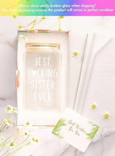 Vista 2 de NewEleven Regalos para hermana de hermanas, hermano - Regalo único de cumpleaños, hermana del alma, hermana mayor hermana pequeña, cuñadas