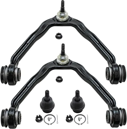 Vista 12 de Detroit Axle, (2) ensamble completo de junta de bola y brazo de control, posición: delantero superior chofer y pasajero, para ruedas de 6 orificios