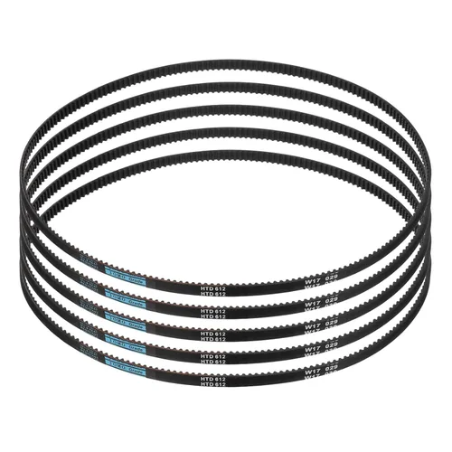 Vista 29 de uxcell 4 piezas HTD-3M Correa de Distribución de Goma 48 Dientes, Longitud de Paso 144mm x Ancho 6mm x Altura 2.4mm, Correa de Polea de Distribución