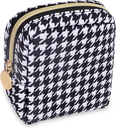 Vista 65 de izuzta Estuche de Maquillaje Pequeño y Delgado de Nylon Mini, cuadriculado, Chico, Viajes