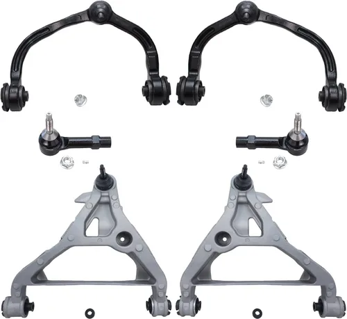 Vista 135 de Detroit Axle - Kit de extremo delantero RWD para Chrysler 300 Dodge Charge Challenger 2011-2019, 2 brazos de control inferiores traseros 2 rótulas