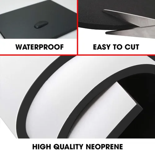 Vista 2 de Rollo de gomaespuma de neopreno con esponja adhesiva Dualplex, 15 x 60 pulgadas x 1/4" de grosor, perfecto para acolchado de cosplay, lámina