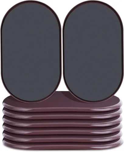 Vista 10 de Deslizadores de Muebles Grandes Reutilizables para Alfombras y Pisos de Madera Dura-Paquete de 8 Almohadillas Protectoras Ovaladas de 9-1/2