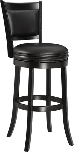 Vista 41 de Ball & Cast Taburetes giratorios tapizados para mostrador de cocina, taburetes de bar de 24 pulgadas de altura del asiento, silla de taburete