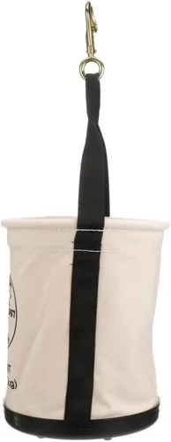 Vista 5 de Klein Tools 5109SLR Bolsa para herramientas de lona, bolsa de herramientas multiusos con fondo de plástico con orificios de drenaje, con capacidad