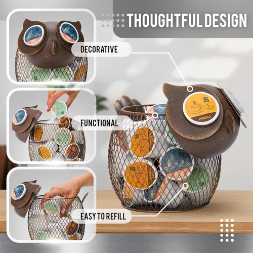 Vista 4 de Organizador de cápsulas de café Made Easy Kit - Decoración funcional para barra de café en casa - Accesorios de almacenamiento en mostrador