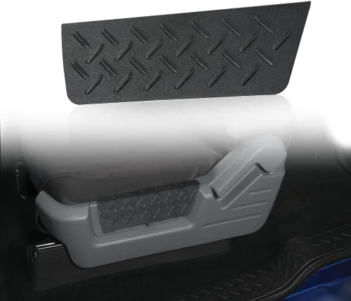 Vista 9 de CHEDA Cubierta del asiento delantero del conductor izquierdo, bisel compatible con Ford F150 2011, 2012, 2013, 2014, color negro