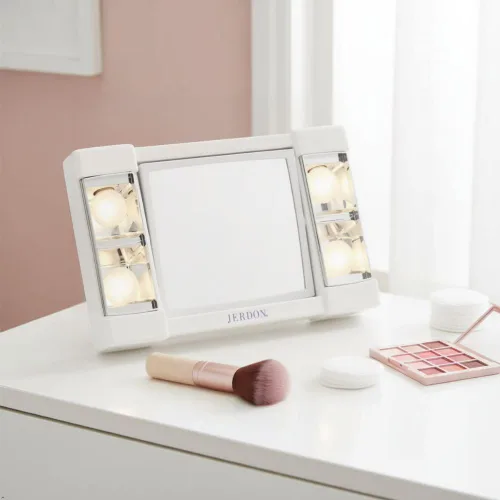 Vista 7 de JERDON Espejo de maquillaje iluminado con aumento 3X - Blanco - J1010