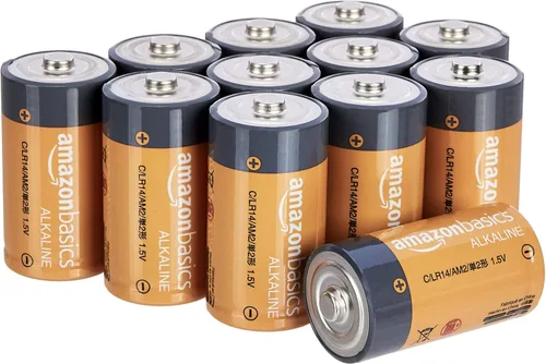 Vista 9 de Amazon Basics Paquete de 4 pilas alcalinas multiusos de celda C, 1.5 voltios, 5 años de vida útil