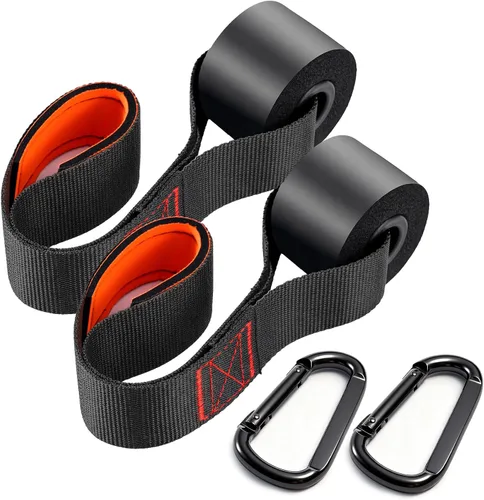 Vista 9 de Slim Panda Anclaje de puerta para bandas de resistencia, anclaje de puerta de banda de resistencia resistente para entrenamiento en casa, terapia