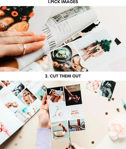 Vista 3 de Libro de Tablero de Visión de Lamare - Más de 1000 Imágenes Estéticas de Tablero de Visión y Citas Motivacionales, Suministros de Tablero de Visión