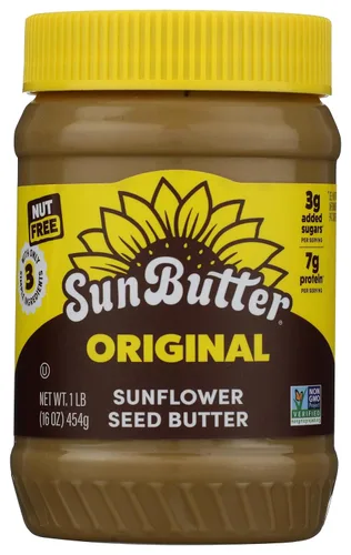 Vista 7 de SunButter Mantequilla de semillas de girasol con chocolate, 16 oz de untable sin nueces con 7g de proteína vegetal, sabor rico y sabroso tostado