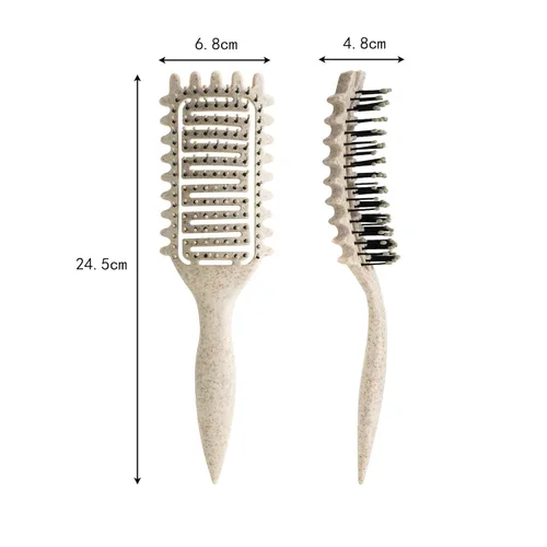 Vista 3 de Cepillo definidor de rizos, cepillo de pelo rizado 2024, cepillo de cabello ventilado para desenredar, dar forma y definir rizos para mujeres