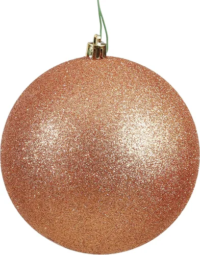 Vista 36 de Vickerman Esfera de adorno de Navidad de 10 pulgadas con acabado de caramelo, plástico inastillable, resistente a los rayos UV, decoración de árbol