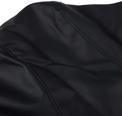 Vista 34 de CHEDA Seat Cover Kit, Compatible with 2012-2018 RZR 570/2008-2014 RZR 800/2011-2014 RZR 900/2014-2017 ACE 325/570, Leather Standard Black