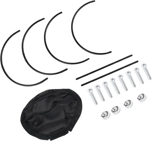 Vista 4 de Elevated Cat Hammock Bed, Breathable Mesh Swing Cat Bed, Removable Washable Pet Hammock with Stable Frame, Ideal for Indoor Outdoor Cats & Year