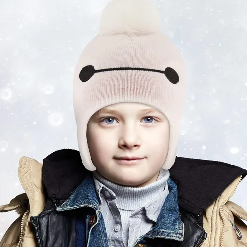 Vista 2 de Disney Boys' Winter Hat and Kids Gloves Set, Big Hero 6 Beanie for Ages 4-7