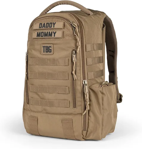 Vista 11 de Tactical Baby Gear Daypack Mochila Táctica de Pañales para Papás - Compatible con MOLLE, Alfombrilla de Cambio Integrada, Correas para Cochecito