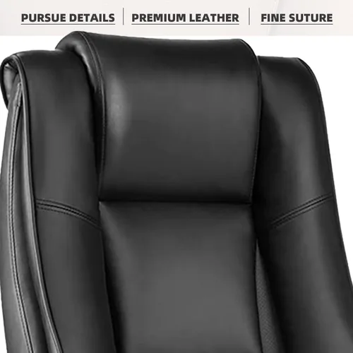 Vista 7 de REFFICER - Sillas de oficina ejecutivas, silla ergonómica de escritorio de oficina con respaldo lumbar, silla de computadora para el hogar