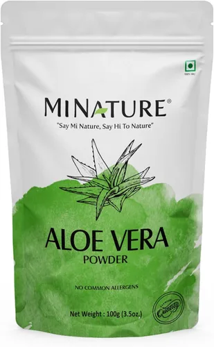 minature 100% aloevera en polvo (Aloe Barbadenis) 3.53 oz (3.5 onzas) | Polvo de hoja de aloe vera puro | Hazlo tú mismo para la piel, la salud y el