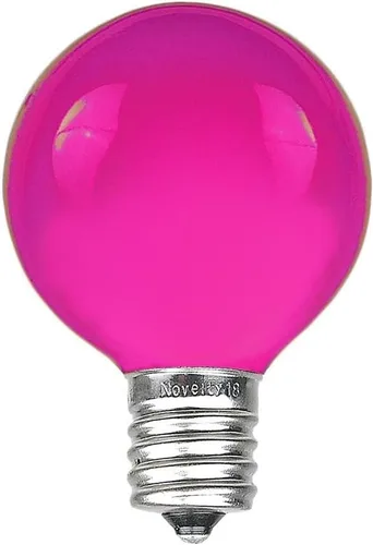 Vista 15 de Novelty Lights Paquete de 5 Bombillas de Repuesto Globo G50 para Patio Exterior, Transparentes, Base Intermedia E17/C9, 7 Vatios