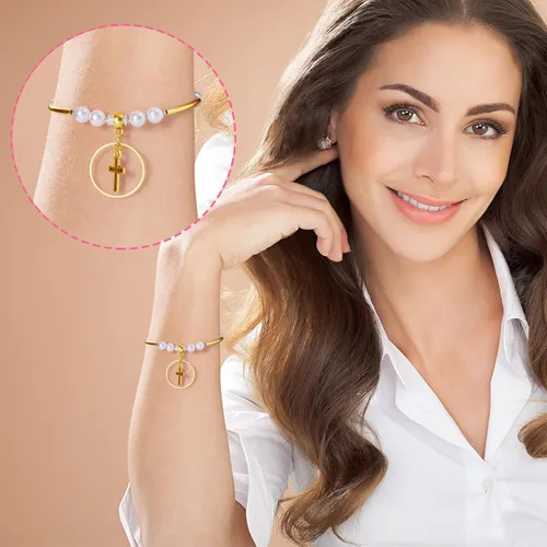 Vista 5 de Joez Wonderful Cuentas de Enlace con Asa, Cuentas Espaciadoras de Columna de Aleación Hipoalergénica